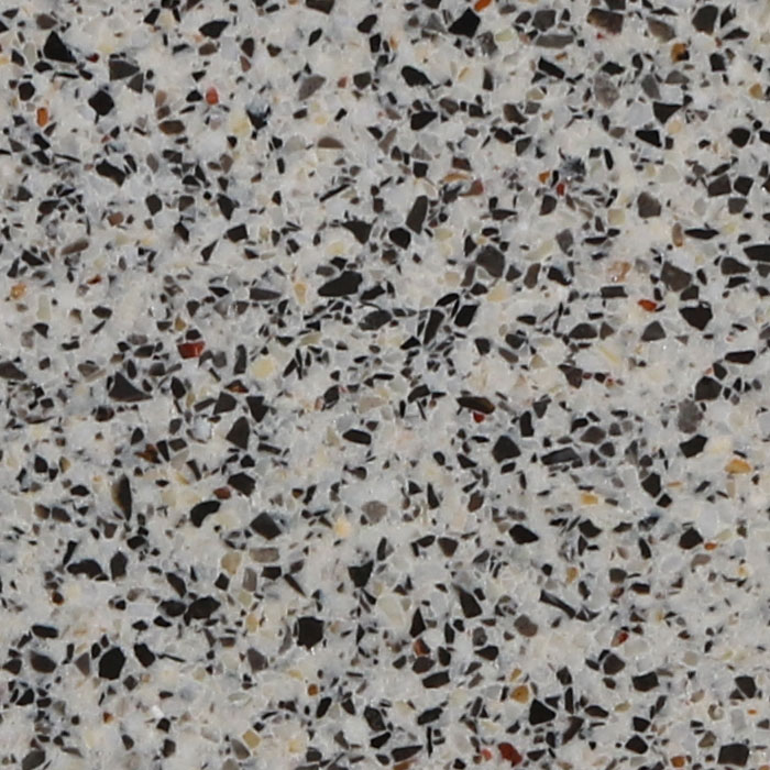 White Coloured Terrazzo Tiles With Large Aggregate