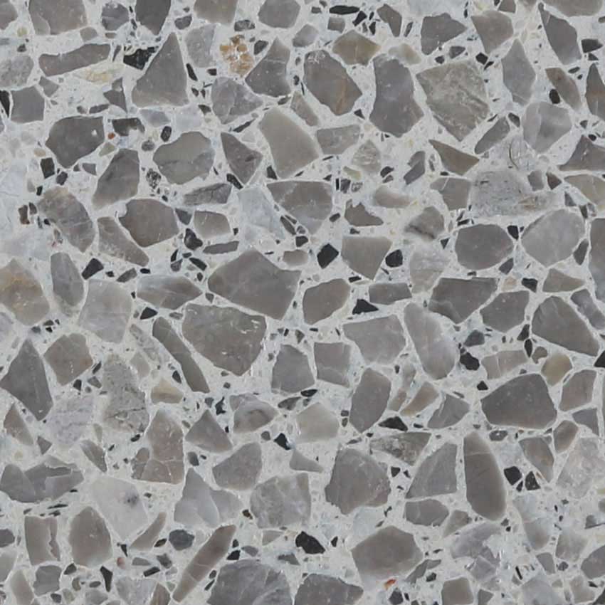 Yellow Coloured Terrazzo Tiles With Large Aggregate