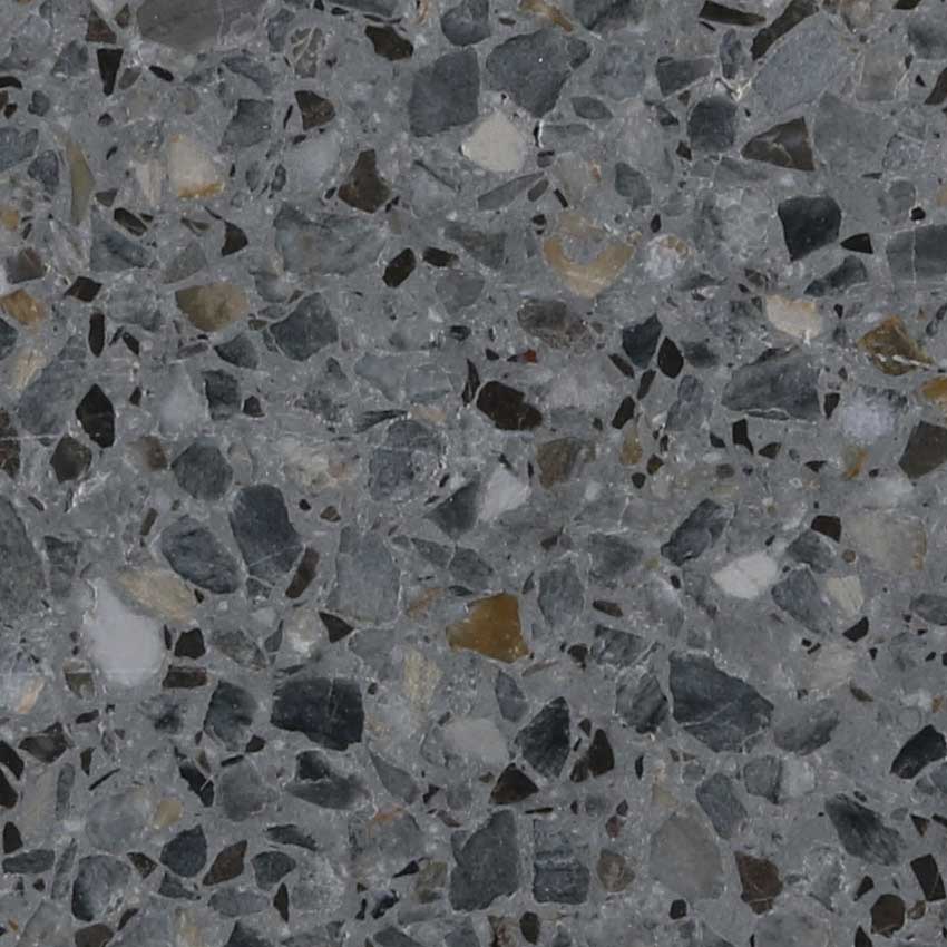 Grey Coloured Terrazzo Tiles With Large Aggregate