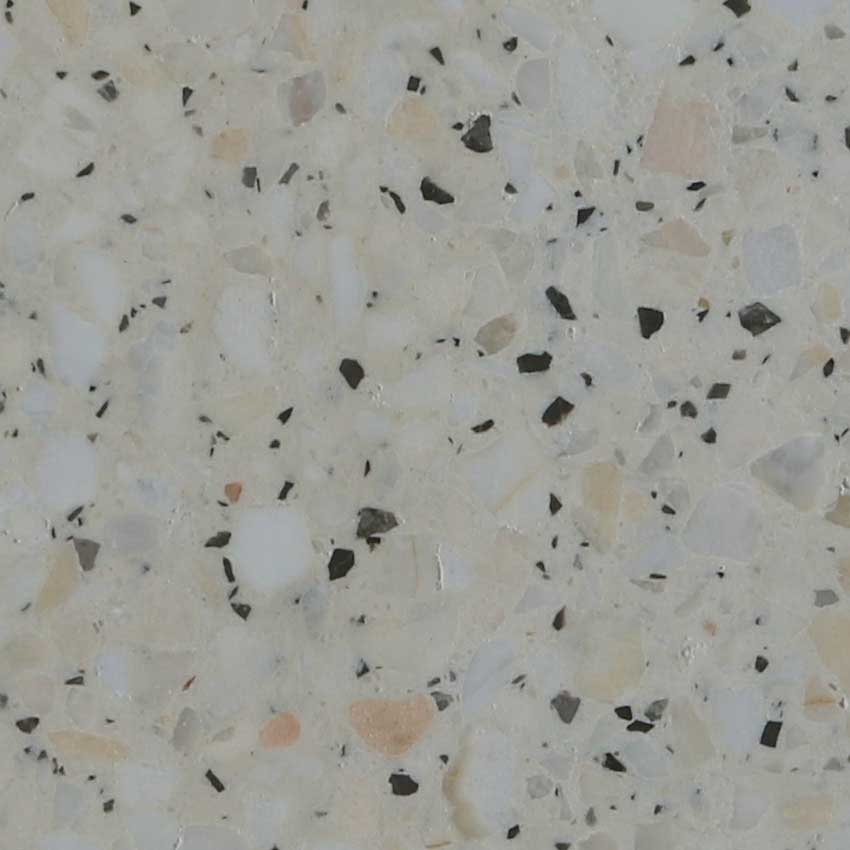 Grey Coloured Terrazzo Tiles With Large Aggregate